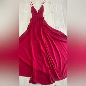 SHEIN NWOT Small Maxi Dress with Slits & Open Back w/ Adjustable Straps